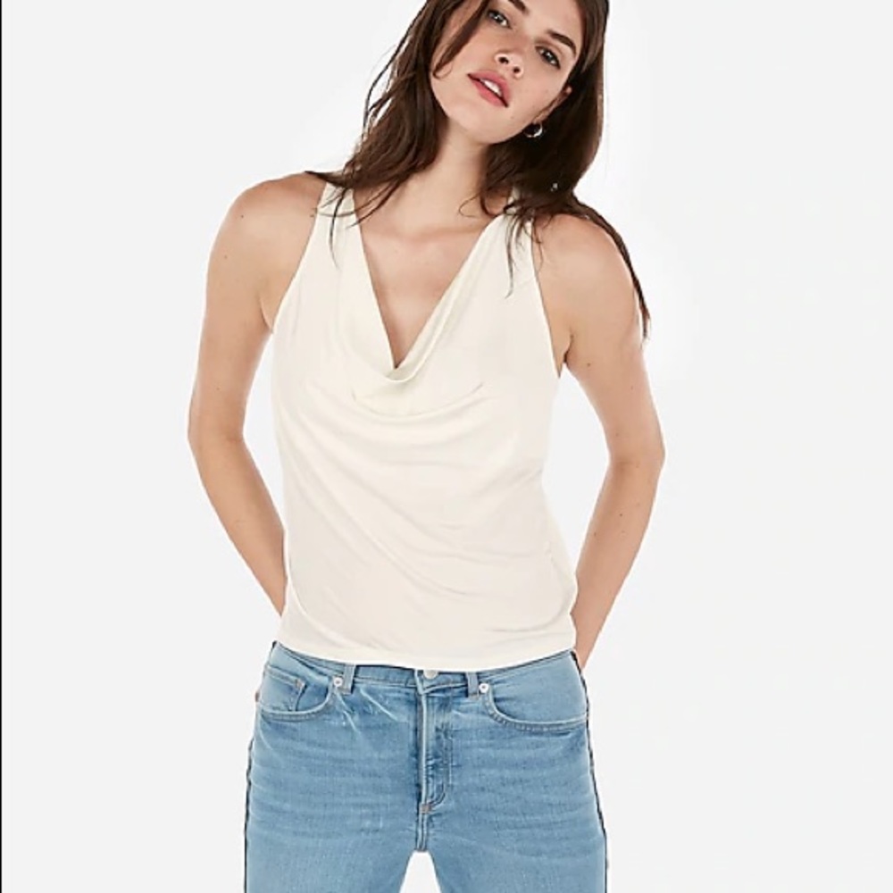 Express Racerback top drop neckline